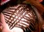 tresses collées quadrilage